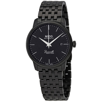 Baroncelli Heritage Automatic Black Dial 39 mm Watch MIDO-M0274073305000