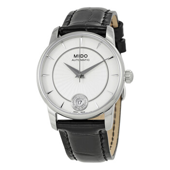 Mido Baroncelli Automatic Diamond Silver Dial Ladies Watch 