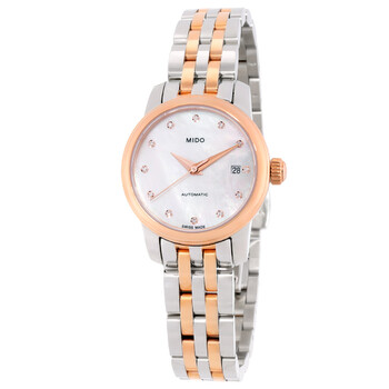 Mido Baroncelli Lady Twenty Five Automatic Diamond Watch M0390072210600