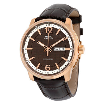 Great Wall Automatic Black Dial Brown Leather Men's Watch M0196313629700