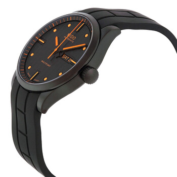 Multifort Automatic Black Dial Black Rubber Men's Watch M0054303705102