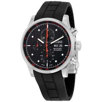 Multifort Chronograph Automatic Black Dial Black Rubber Men's Watch M005.614.17.051.09