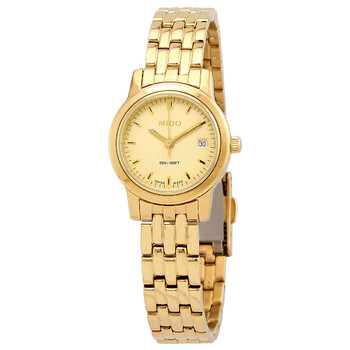 Quartz Gold Dial Yellow Gold-tone Ladies Watch M2466.3.12.1