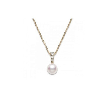 Mikimoto Morning Dew Akoya Cultured 8mm Pearl Pendant - 18K Pink