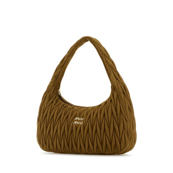 Biscuit Suede Shoulder Bag