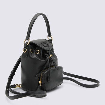 Black Leather Backpack