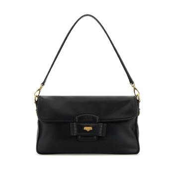 Black Leather Penny Shoulder Bag 5BD273ACRM_F0002