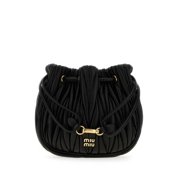 Black Nappa Leather Pouch