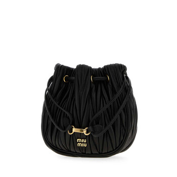 Black Nappa Leather Pouch