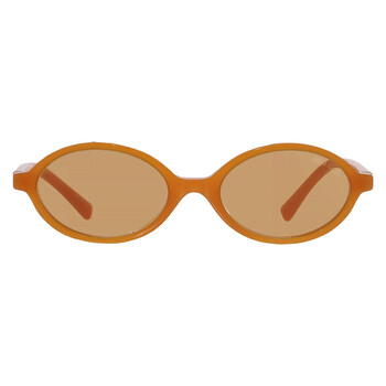 Brown Oval Ladies Sunglasses MU 04ZS 11V40D 50