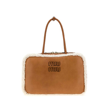 Camel Leather Beau Handbag