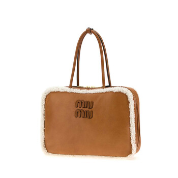Camel Leather Beau Handbag