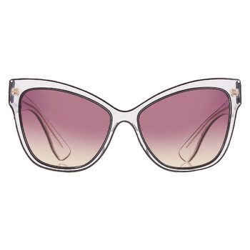 Violet Gradient Butterfly Ladies Sunglasses MU 08VS 03I09B 56
