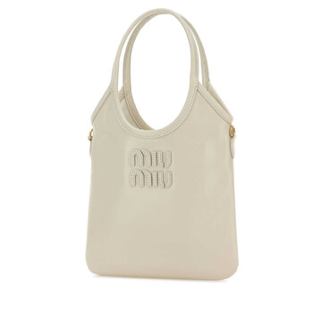 White Leather Ivy Handbag