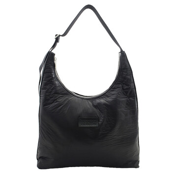 MM6 CRUNCHED トートバッグ ナイロン 黒 SB5ZH0017 MM6 Crunched Nylon Tote In Black SB5ZH0017-T8013-BLACK