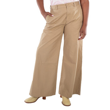 Loewe High Waisted Cotton Pants, Brand Size 38 (US Size 6