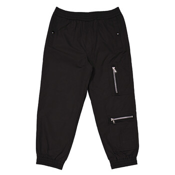 Moncler Kids Dark Blue Layered-Effect Logo Sportivo Trousers, Size Moncler Kids Dark Blue Layered-Effect Logo Sportivo Trousers, Size