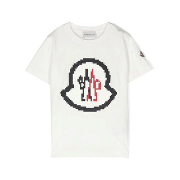 Boys Logo Print Cotton T-Shirt