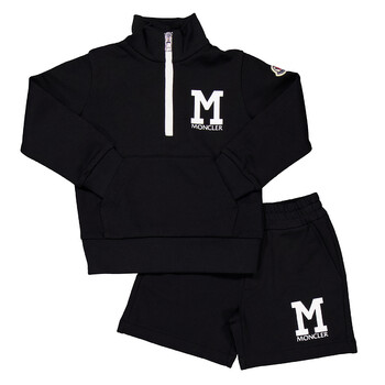 Moncler Boys Monogram Tracksuit Set, Size 12Y J19548M00006-809AG