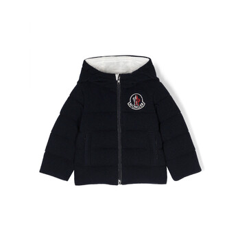 MONCLER 子供用ジャケット Moncler Kids Logo-Patch Puffer Coat, Size 18/24M I29511A00023