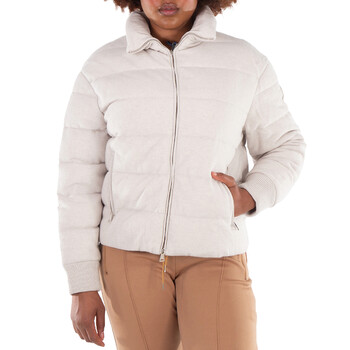 Moncler Cayeux Puffer Cashmere Jacket, Brand Size 2 (Medium