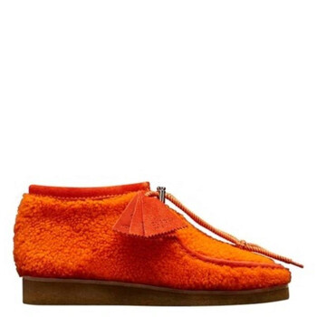 Moncler Clarks Originals Wallabee Shearling Boots, Brand Size 43