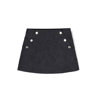 Kenzo Woolen Button Front Pocket Skirt, Brand Size 38 (US