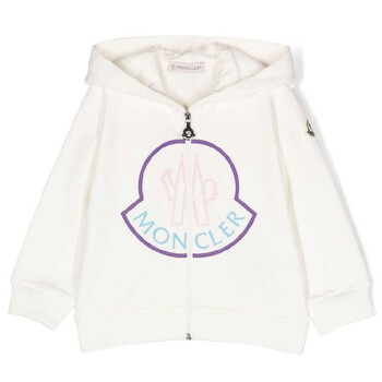 Moncler Rhinestone-Embellished Logo-Print Cotton Hoodie