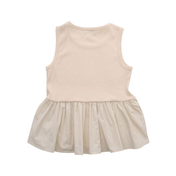 Girls Cotton-Blend Peplum Top