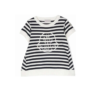 Girls Logo-Embroidered Striped T-Shirt J19548C00009-89AGB-F07