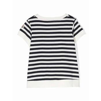Girls Logo-Embroidered Striped T-Shirt