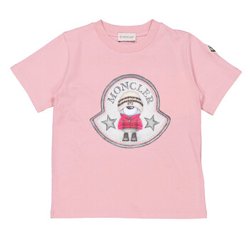モンクレール MAGLIA 19年 Tシャツ 12A ブラック×ホワイト
