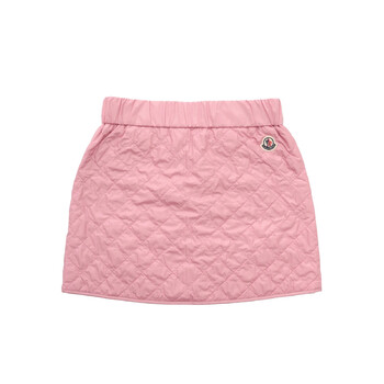 Kids Logo-Patch Quilted Miniskirt