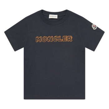 Moncler Kids Snow Mount Logo Cotton T-Shirt, Size 12Y J29548C00008