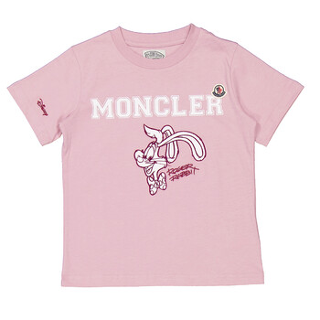 Moncler Kids X Disney Logo Printed Crewneck T-Shirt, Size 6A