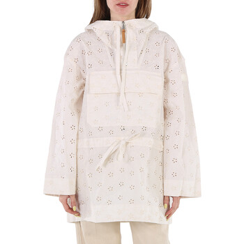 Ladies Natural Asnen Broderie Anglaise Jacket
