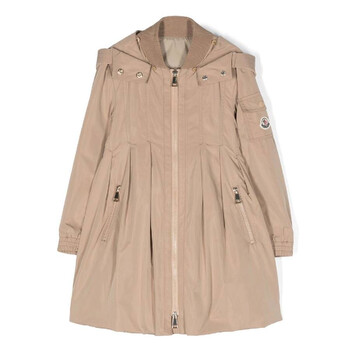 Logo-Applique Hooded Jacket