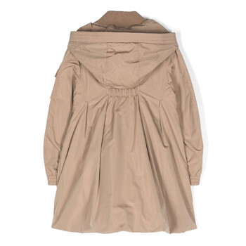 Logo-Applique Hooded Jacket