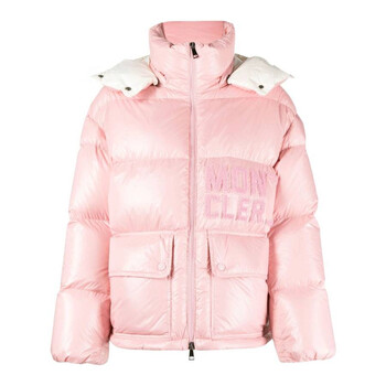 Moncler Logo-Applique Long Sleeve Padded Jacket, Brand Size 0 (X