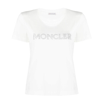 Moncler Logo-Embellished Cotton T-Shirt, Size Large