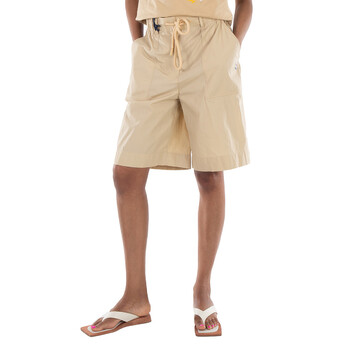 Logo-Patch Drawstring Shorts, Brand Size 40 (US Size 2)