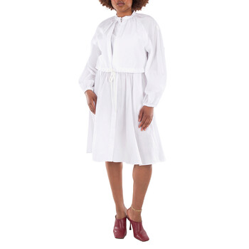 Kenzo Ladies Off White Broderie Anglais Embroidered Midi