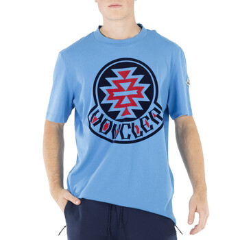 Moncler Men's Navy Maglia Cotton T-Shirt, Size X-Large
