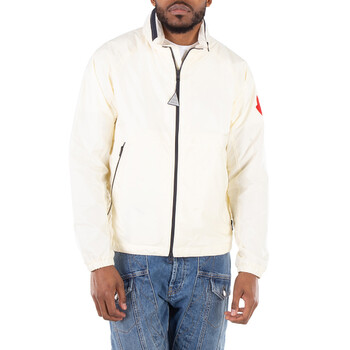 Moncler White Love Embroidery Bomber Jacket, Brand Size 3 (Large