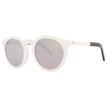 Odeonn Gray Mirrored Smoke Round Unisex Sunglasses ML0291-F 21C 53