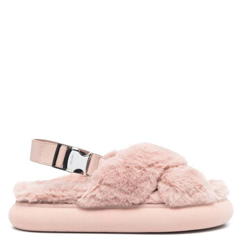 Ferragamo Laurene Logo Embroidered Slides, Size 9 C 01G833