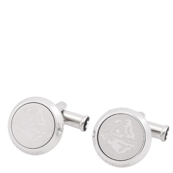 Montblanc Meisterstuck Onyx Inlay Stainless Steel Round Men's