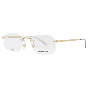 Montblanc Demo Rectangular Men's Eyeglasses MB0347O 001 52