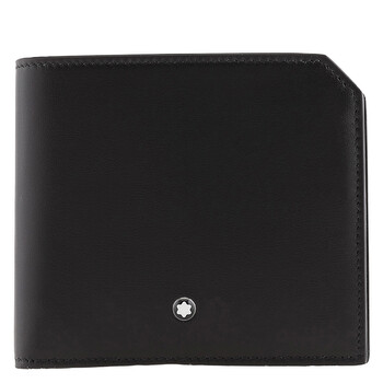 MONTBLANC  Wallet 6cc 二つ折り財 Montblanc Meisterstuck Leather 6cc Wallet In Black 198308