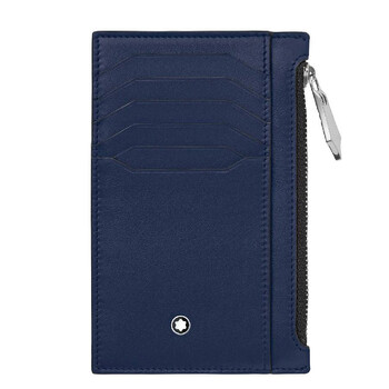 Montblanc Blue Leather Meisterstuck Pocket Holder 8CC 129687